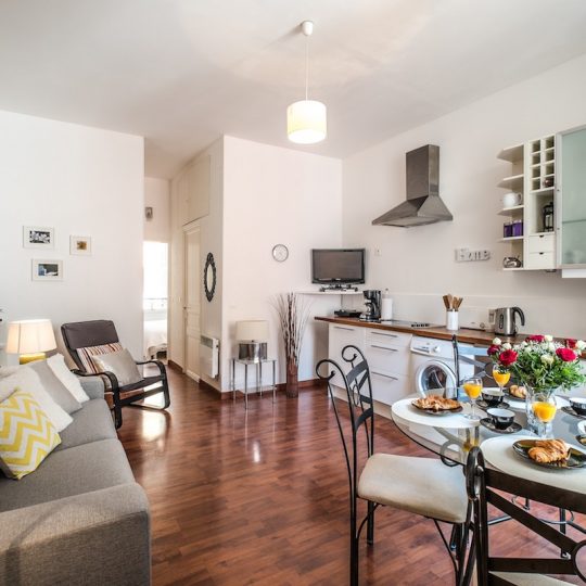 Holiday rentals Nice - Kitchen living and dining