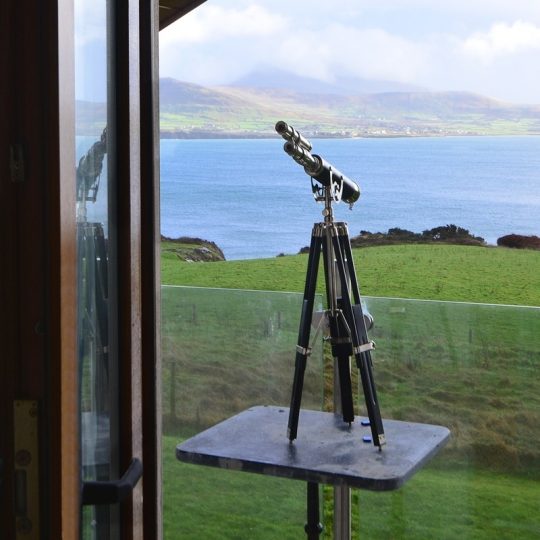 Exclusive Holiday Lets on the Wild Atlantic Way - Telescope looking onto sea
