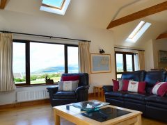 Holiday rentals Ireland - mountain views from living area