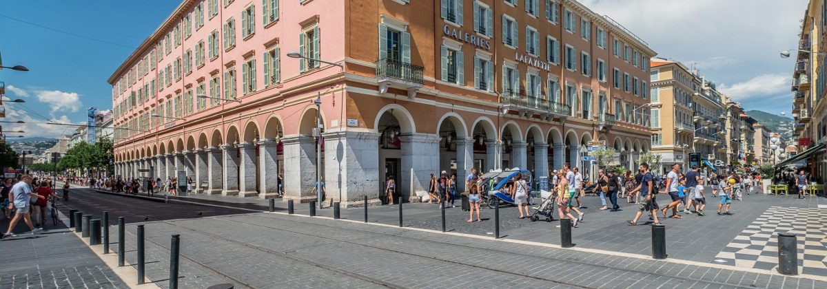 Holiday Villas on the French Rivera - tram track