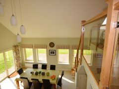 Holiday Lets on the Wild Atlantic Way - Dining table view from stairs