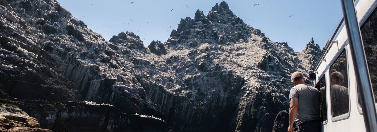 Exclusive holiday rentals Kerry - Little Skellig up close on boat tour