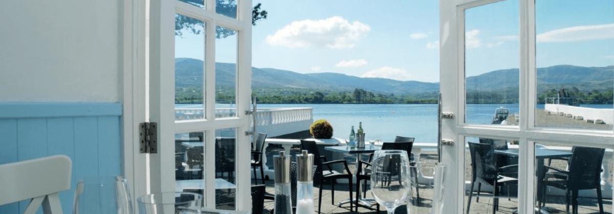 5 Star Holiday Lets on the Wild Atlantic Way - Boat house bistro dining lake view