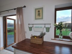 Exclusive Holiday Lets on the Wild Atlantic Way - Kitchen window view of Brandon mountain