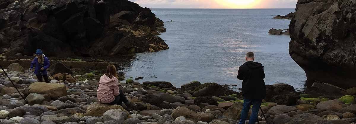 Unique Holiday Lets on the Wild Atlantic Way - Photographers on pebble beach